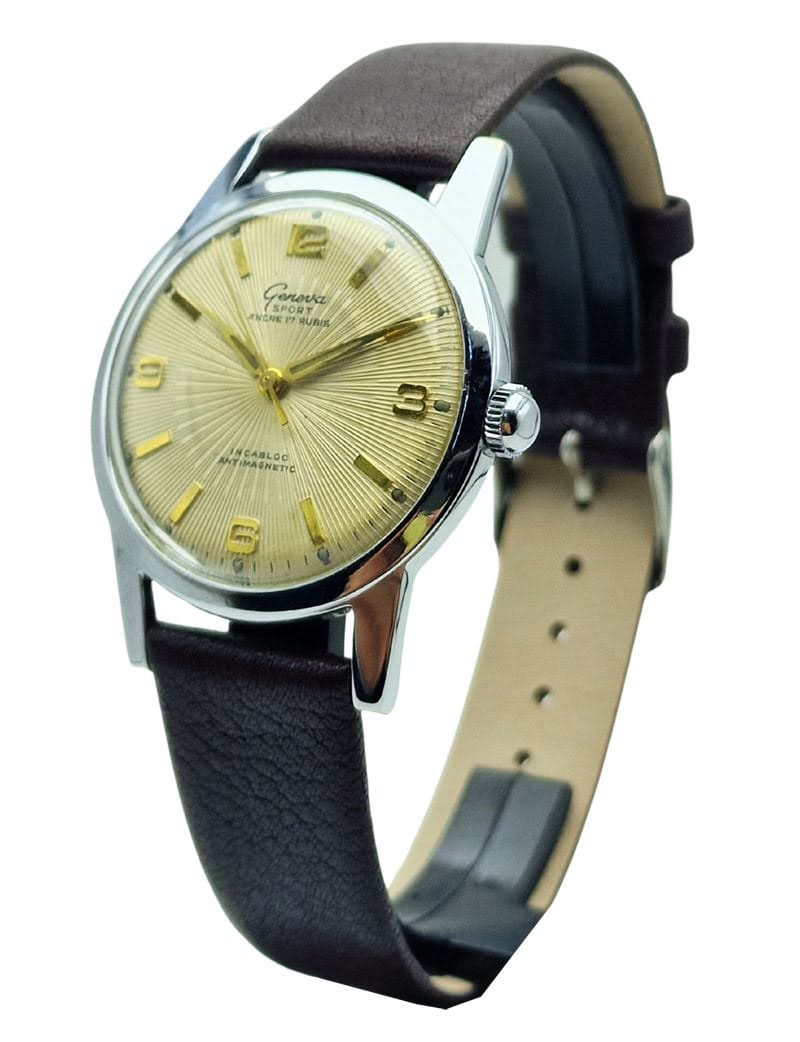 Unikatowa Geneva Sport Cal. FHF 96-4 - doskonały stan! Używany szwajcarski zegarek.