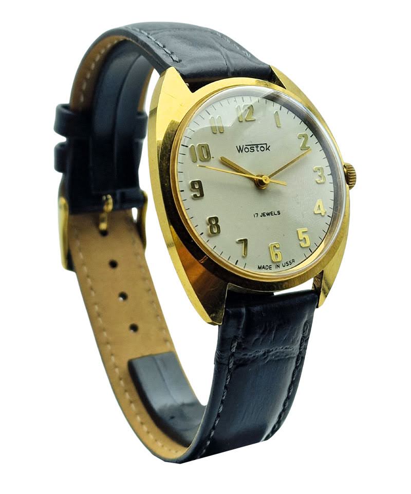 Pozłacany radziecki Wostok - doskonały stan!