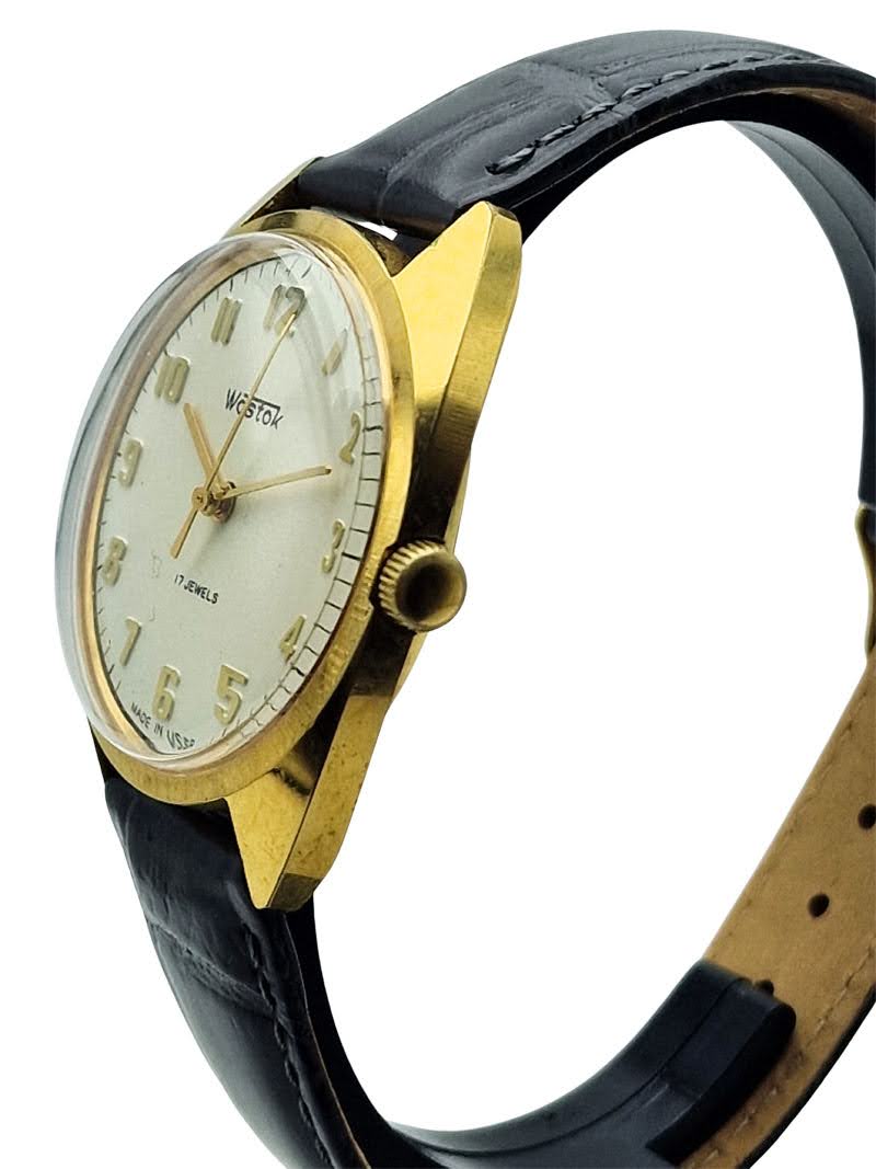 Pozłacany radziecki Wostok - doskonały stan!