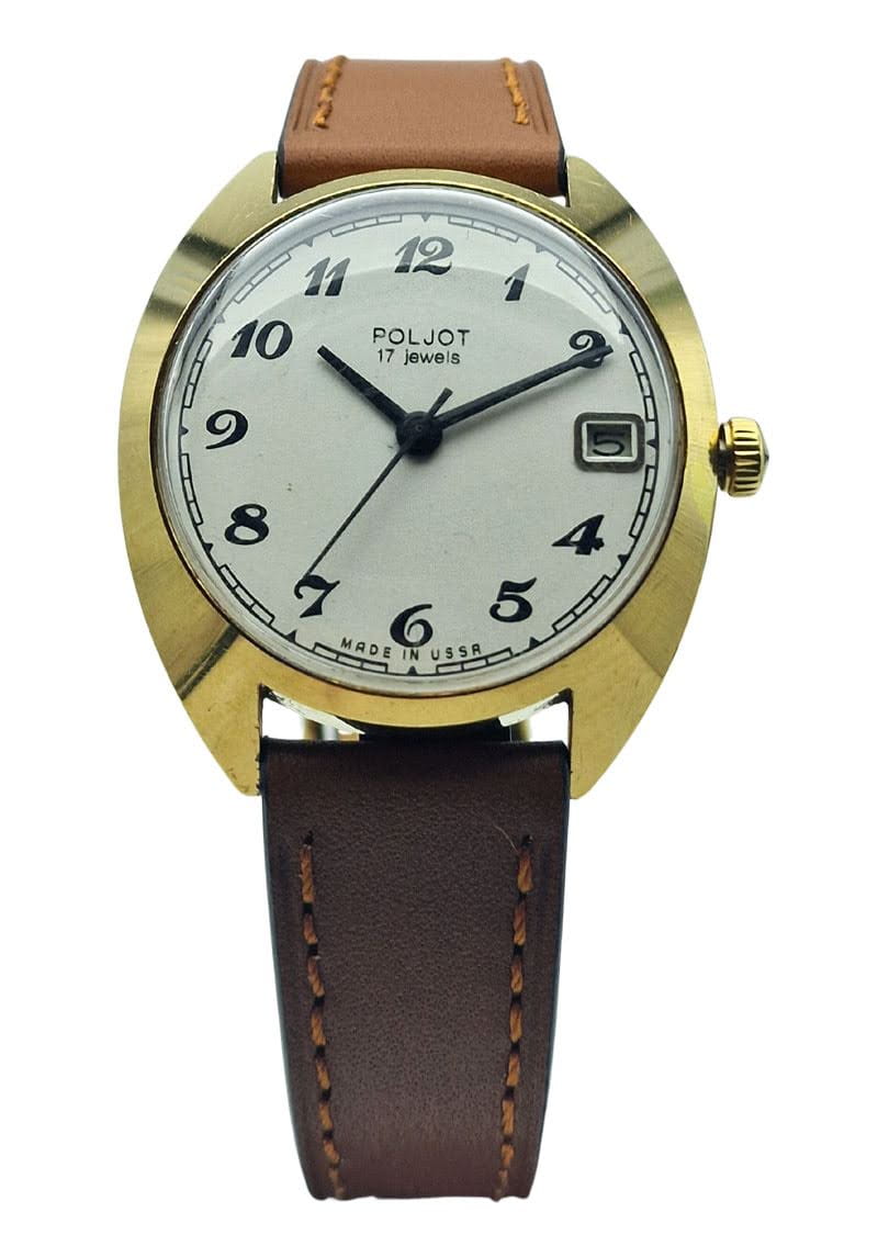 Poljot 17 Jewels Cal. 2614.2H - Doskonały stan! Nakręcany rosyjski zegarek