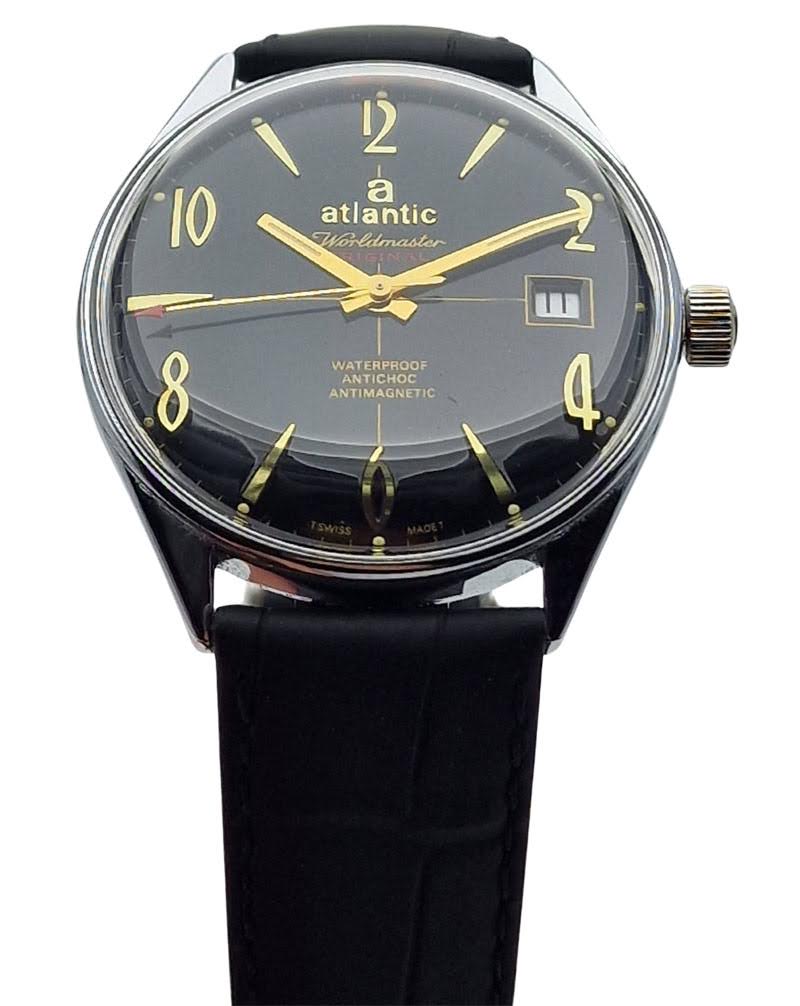 Atlantic Worldmaster FHF969 Czarna tarcza - doskonały stan!