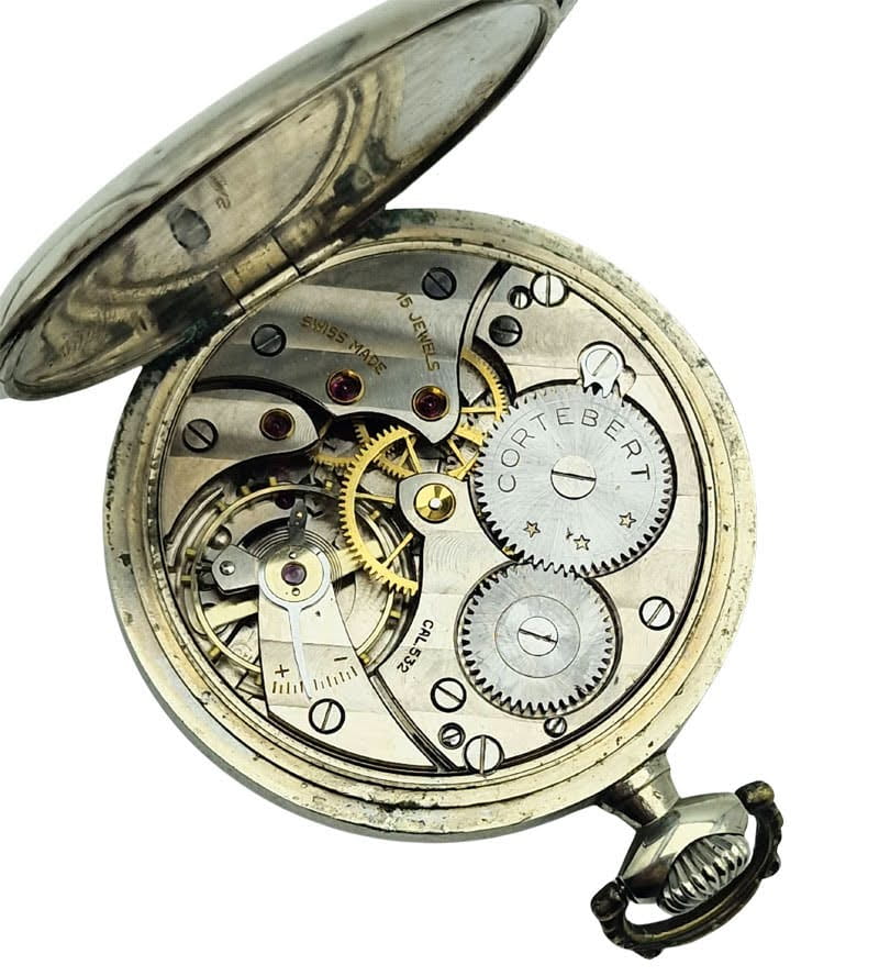 Kieszonkowy Cortebert Cal. 532 lata 30. - perfekcyjny stan! Antyk