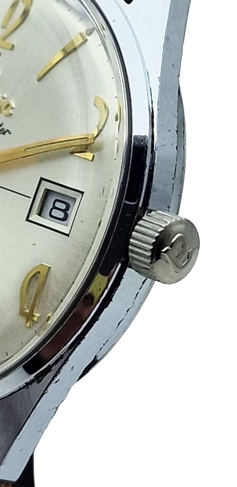 Koronka zegarka Atlantic worldmaster-stalowa koperta.