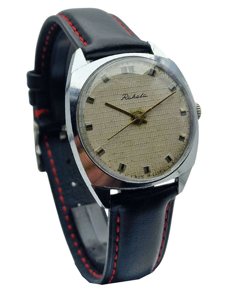 Wyjątkowy zegarek-Zabytkowa Raketa „Linen” lata 70.