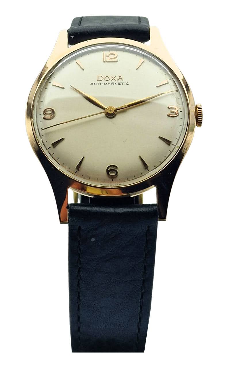 Piękna garniturowa złota 14K (585) Doxa - Doskonały stan!