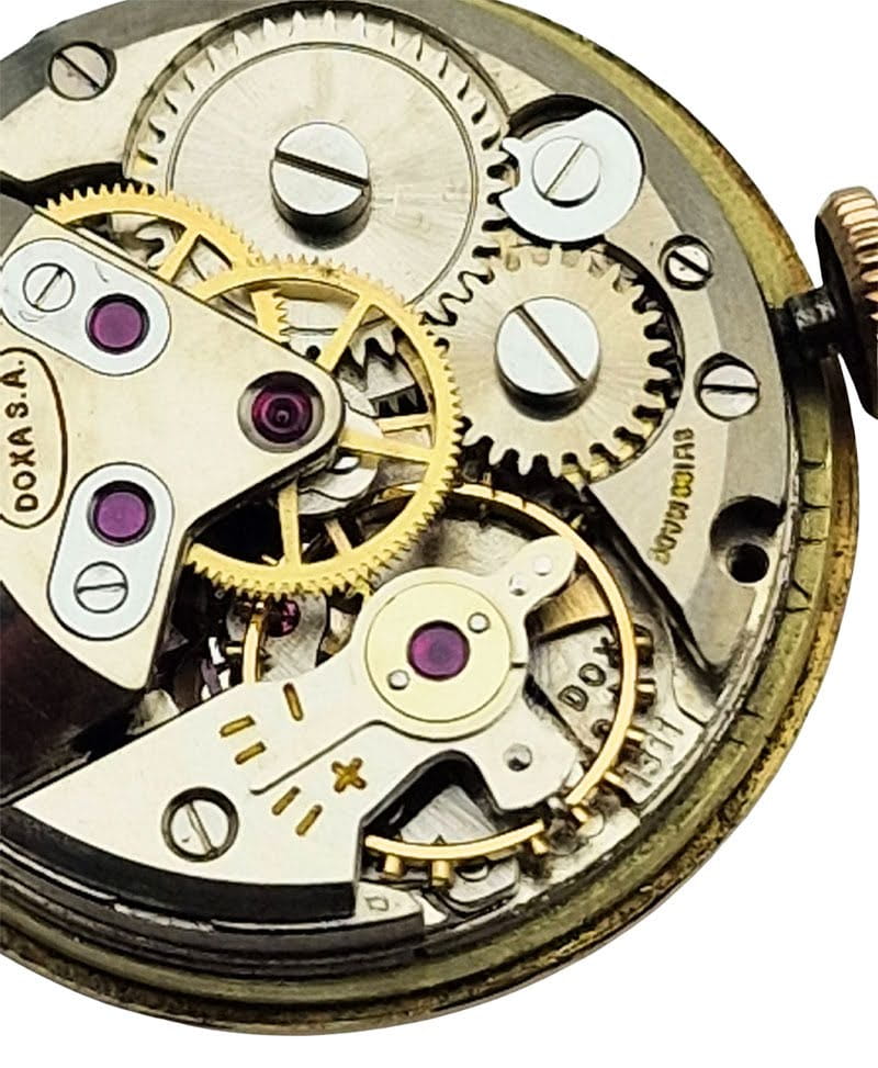 Damska złota 14K Doxa Anti-Magnetic z lat 50. - perfekcyjny stan!