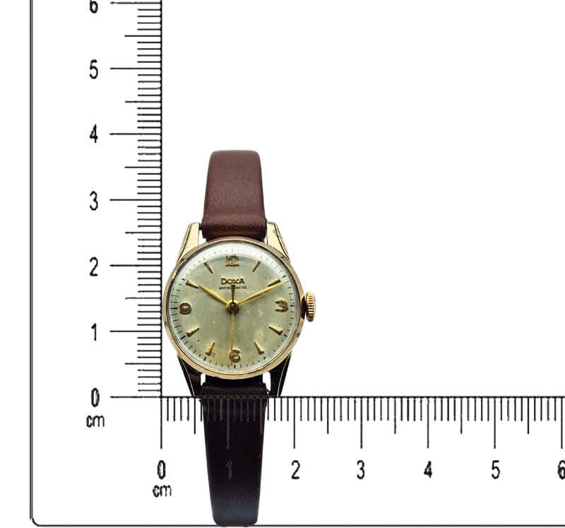 Damska złota 14K Doxa Anti-Magnetic z lat 50. - perfekcyjny stan!