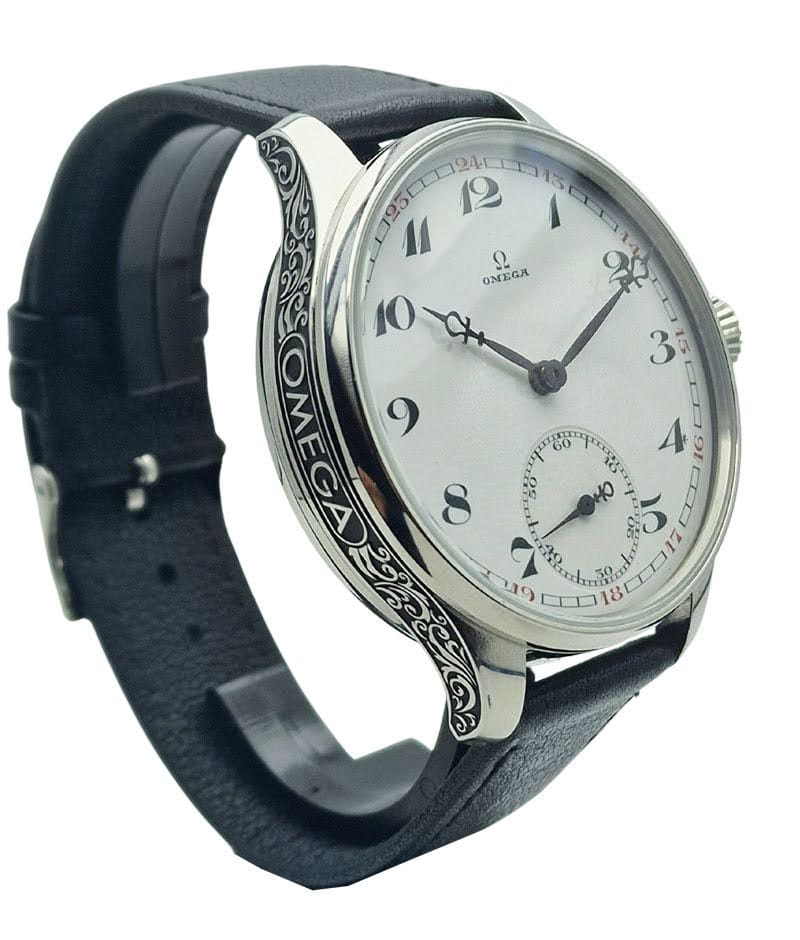 Pasówka Omega mechanizmem cal. 19‴ - Piękna adaptacja!