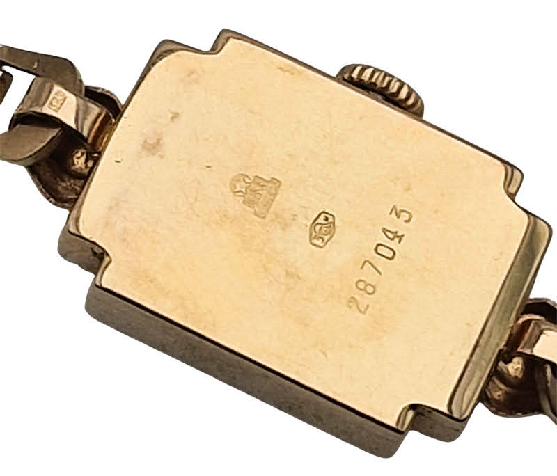 Złota 14K damska Zaria Cal. 1800 lata 60. - doskonały stan!