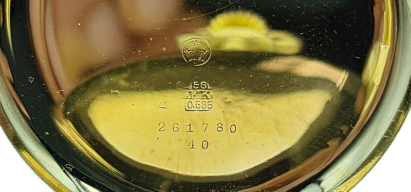 Złoty 14kt kieszonkowy ANCRE