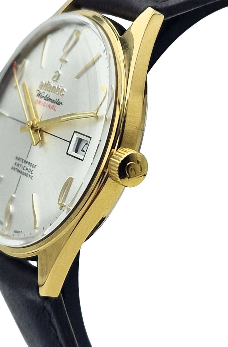 Pozłacany Atlantic Worldmaster Original - piękny stan!