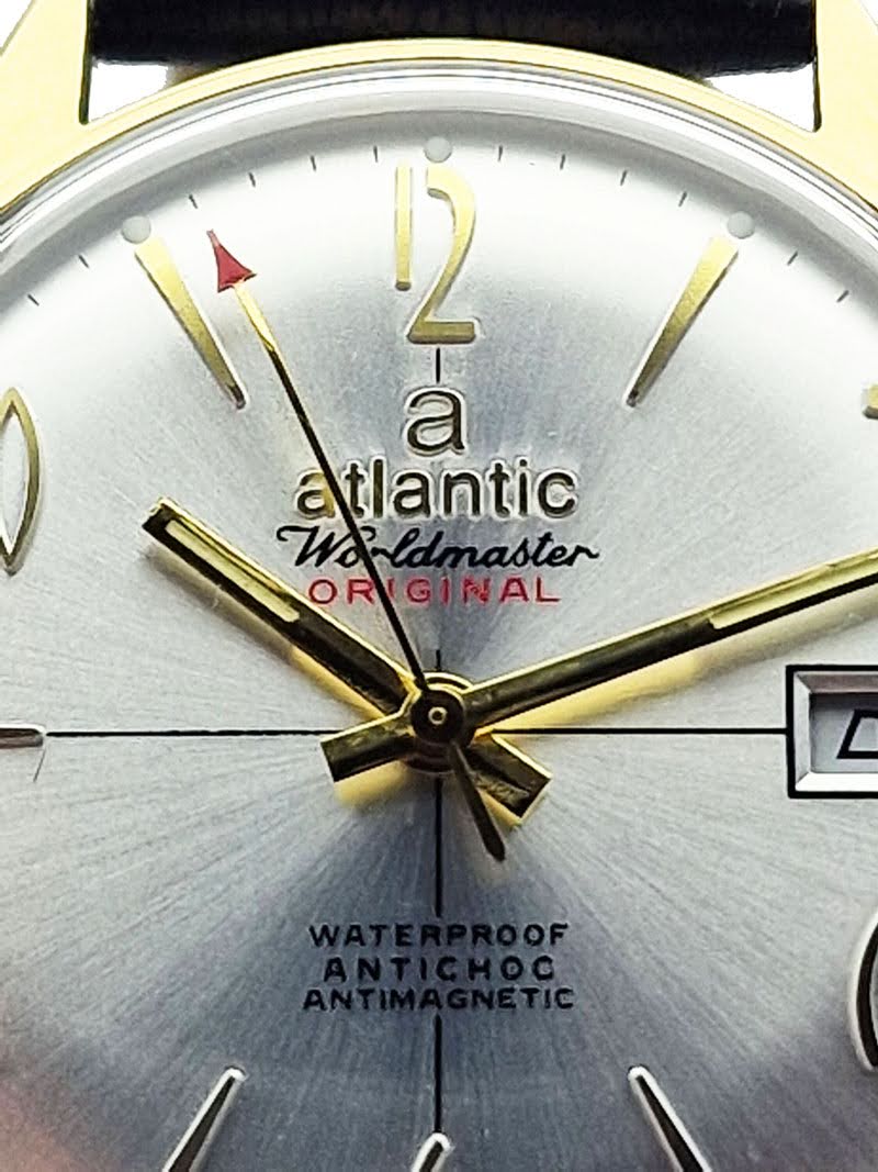 Pozłacany Atlantic Worldmaster Original - piękny stan!