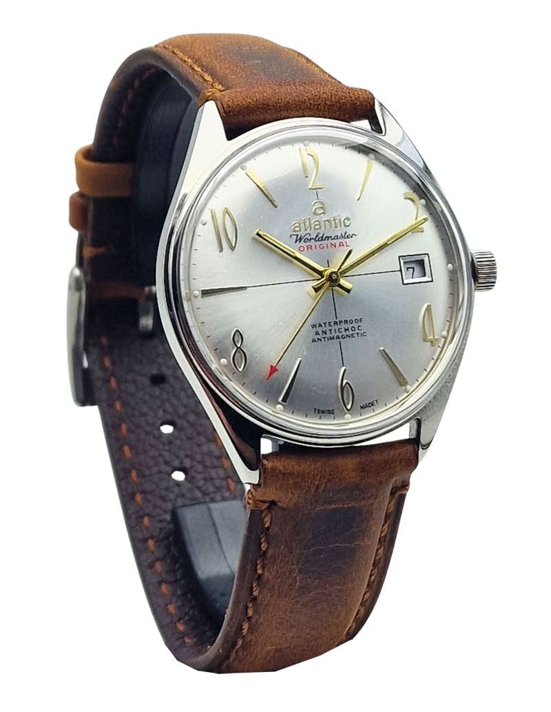 Piękny Atlantic Worldmaster Original 17 Jewels - doskonały stan!