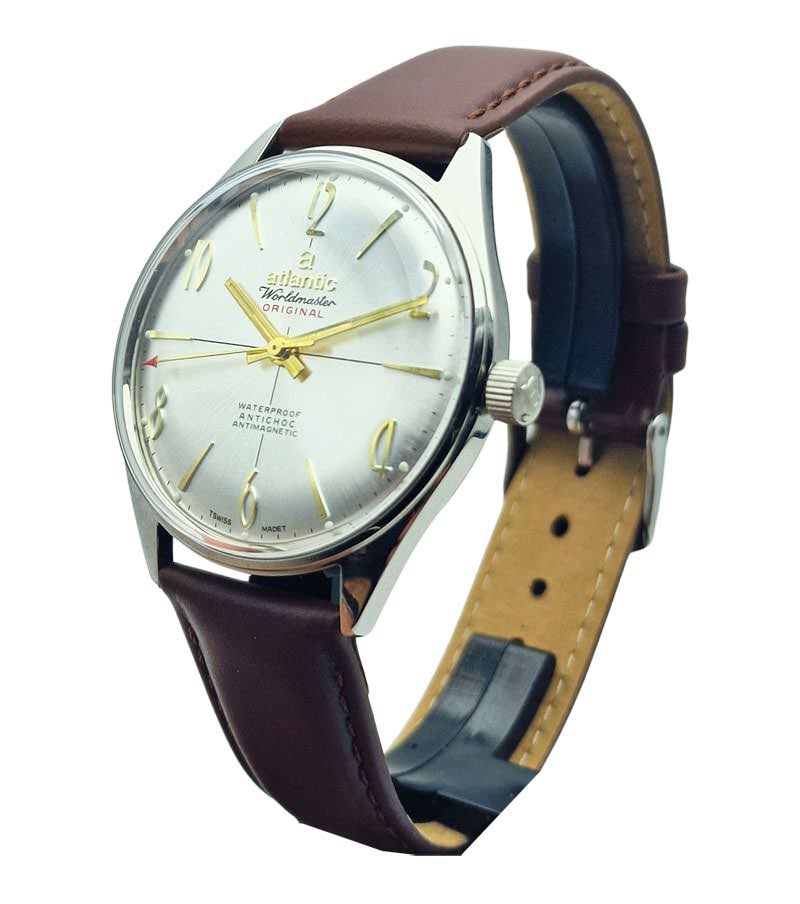 Piękny Atlantic Worldmaster Original 17 Jewels - doskonały stan!