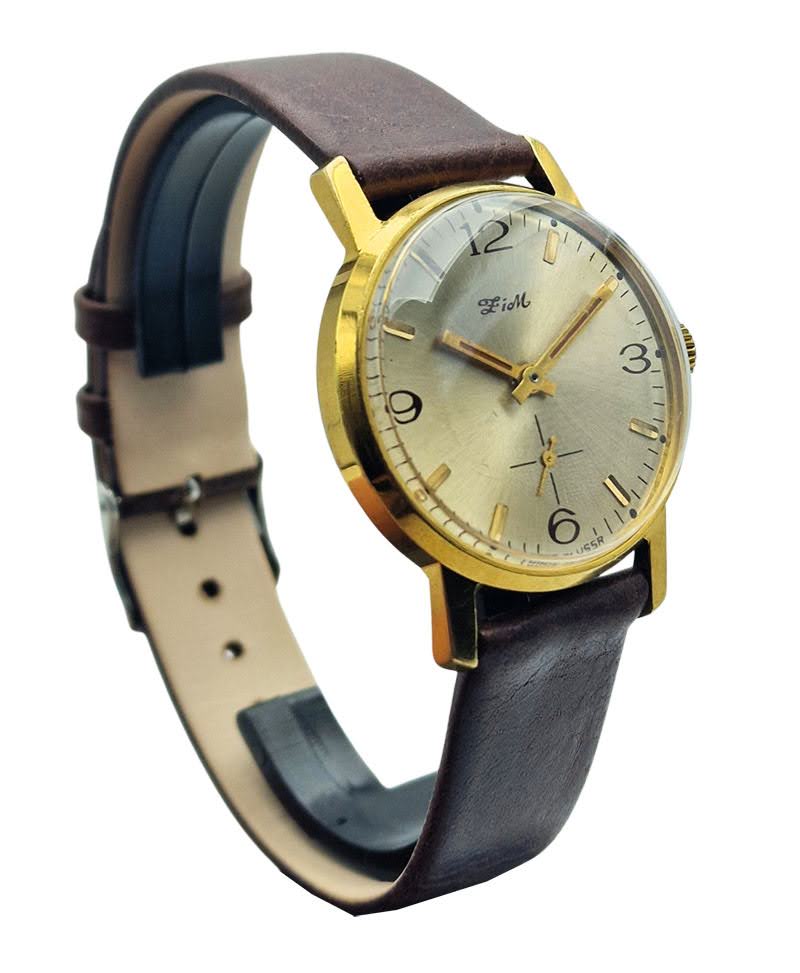 Zegarek vintage ZSRR złocony 100% oryginalny sklep