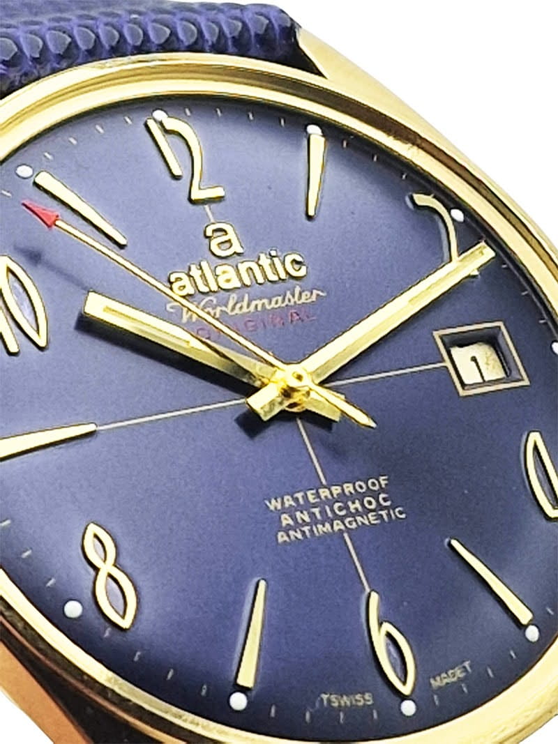 Pozłacany Atlantic Worldmaster Original - piękny stan!