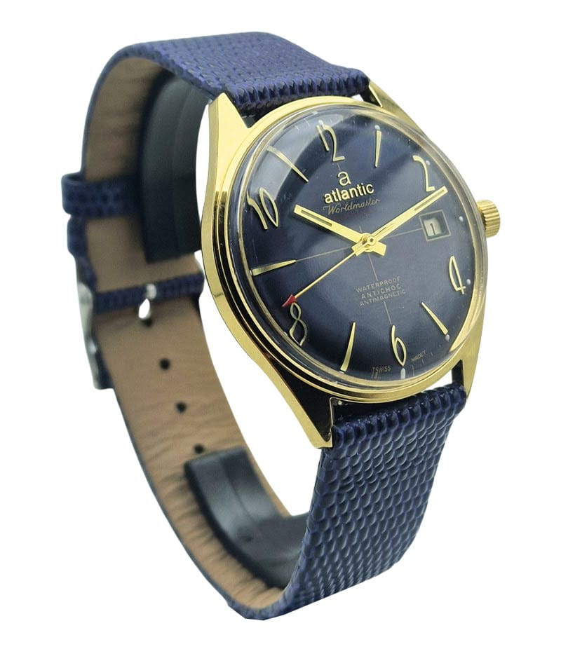 Pozłacany Atlantic Worldmaster Original - piękny stan!