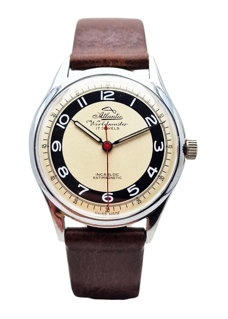 Piękny Atlantic Worldmaster 17 Jewels lata 50. - doskonały stan!
