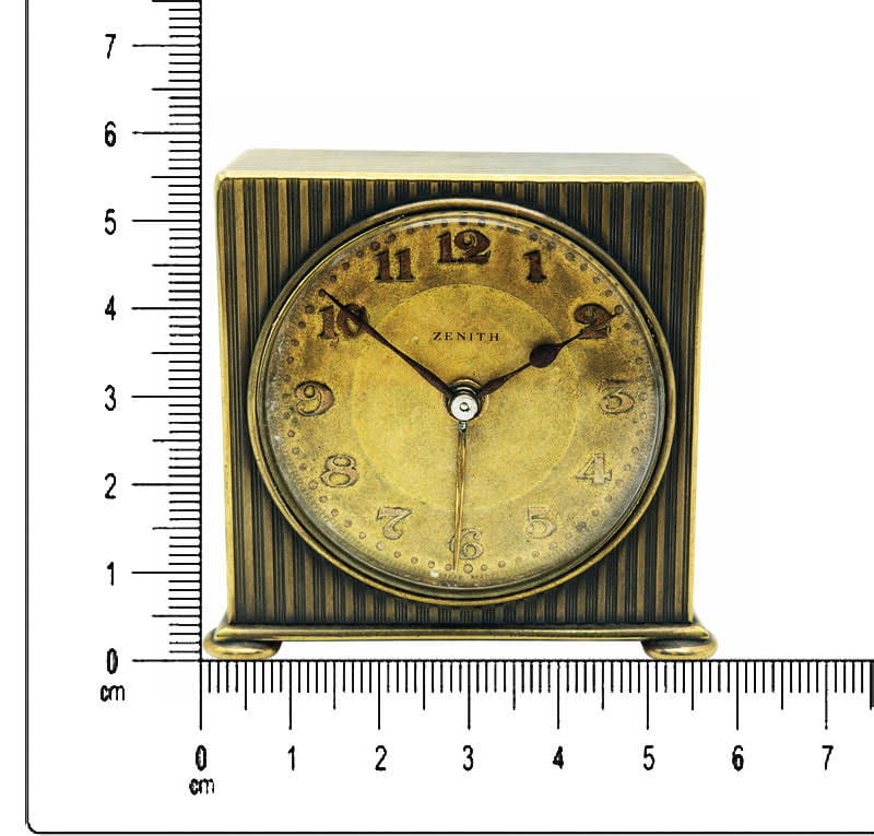 Unikatowy Zenith Travel Alarm Clock Art Déco lata 30. - doskonały stan!