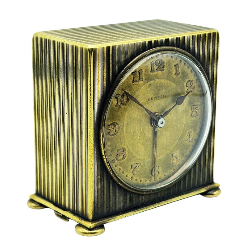 Unikatowy Zenith Travel Alarm Clock Art Déco lata 30. - doskonały stan!