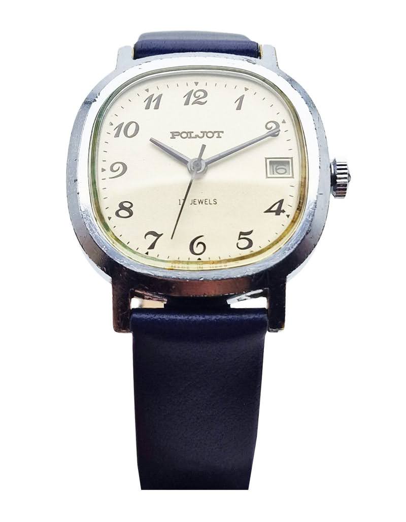 Poljot 17 jewels kremowa tarcza oryginał