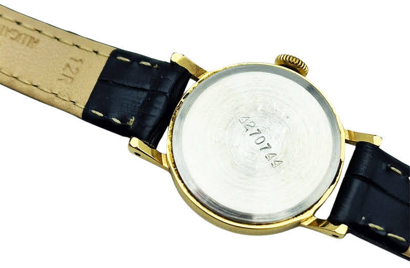 vintage zegarek damski złocony zaria