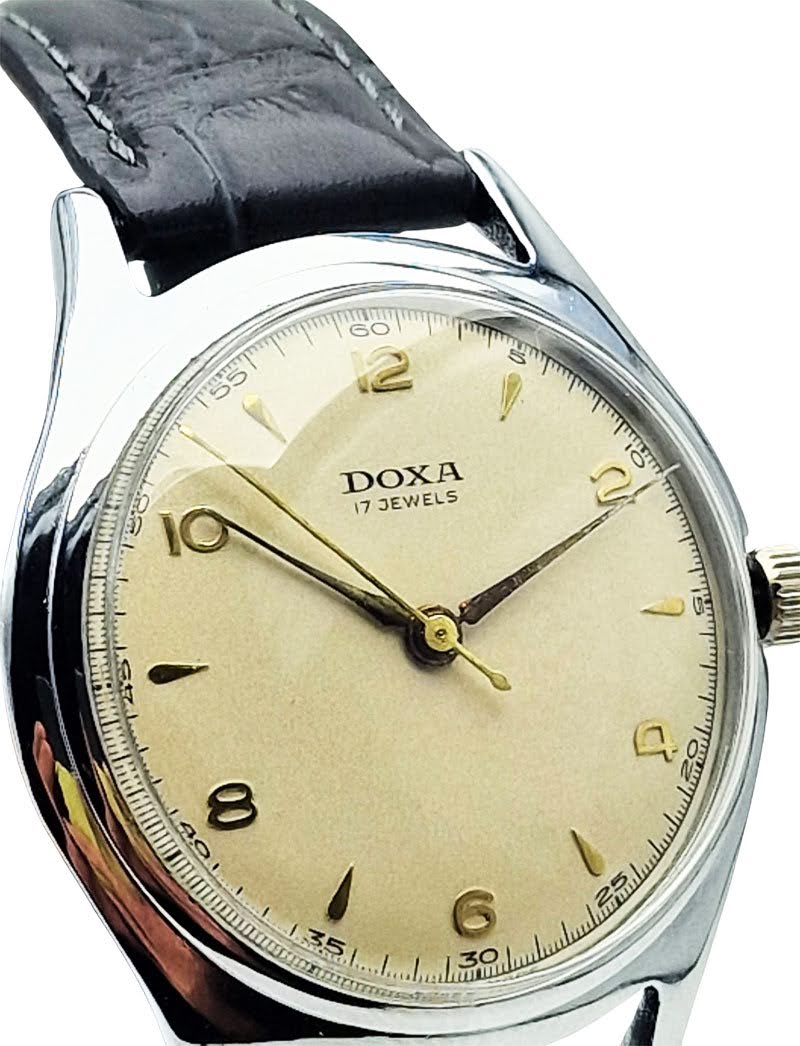 Piękna DOXA 17 JEWELS lata 50. - profesjonalna renowacja!