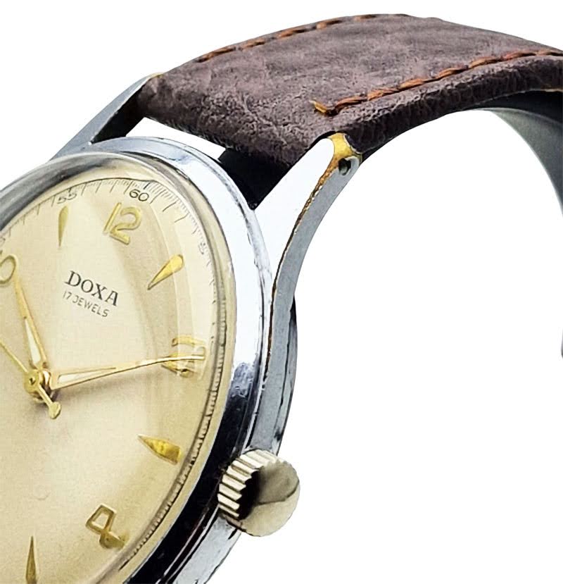 Piękna DOXA 17 JEWELS Cal. AS1187 - doskonały stan!
