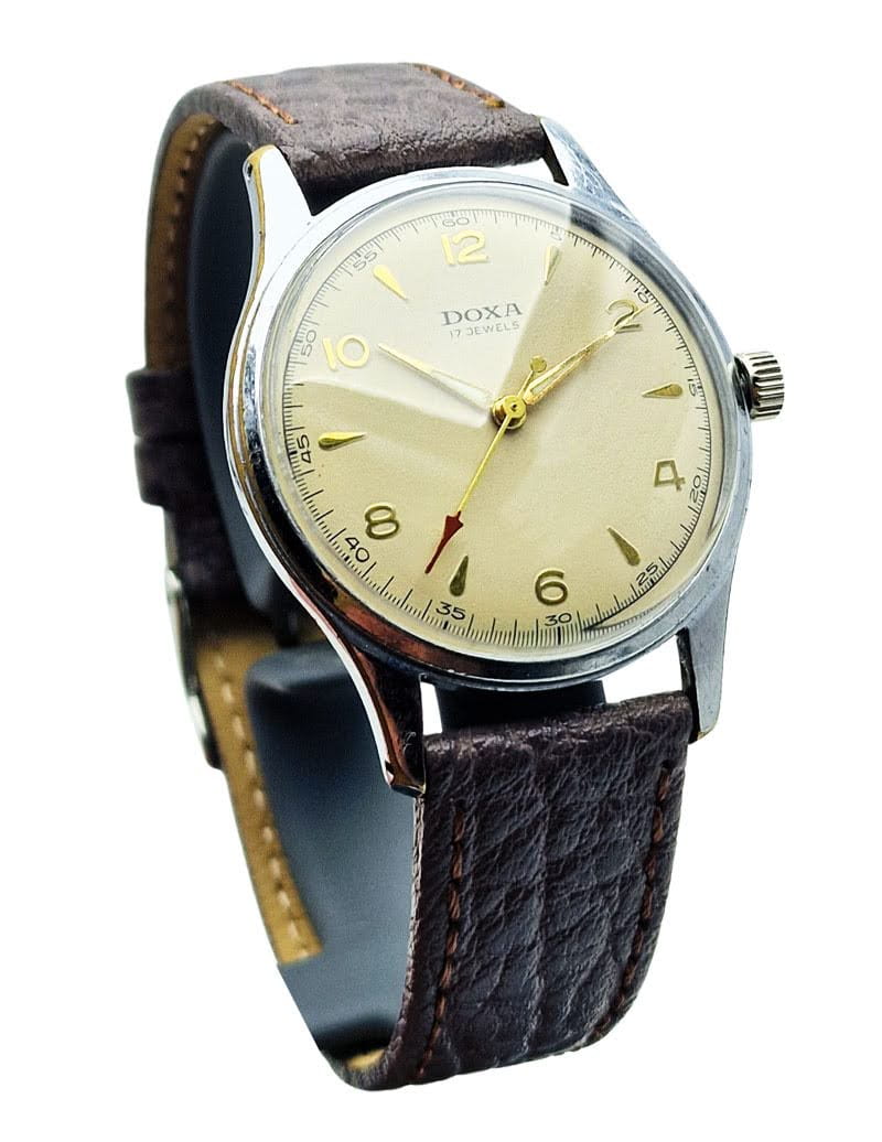 Piękna DOXA 17 JEWELS Cal. AS1187 - doskonały stan!