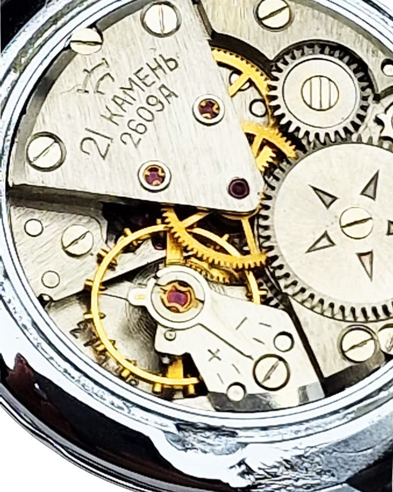 Raketa 21 Jewels Cal. 2609A lata 70. - doskonały stan!