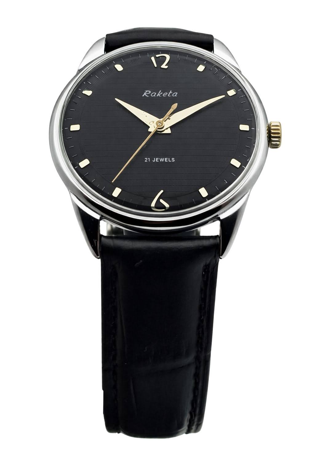Raketa 21 Jewels Cal. 2609A lata 70. - doskonały stan!