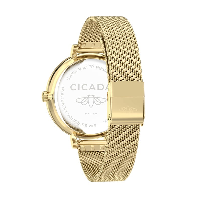 Zegarek Cicada Milan Vetro Glass Cristallo G36G06.W2 (G36G06W2)