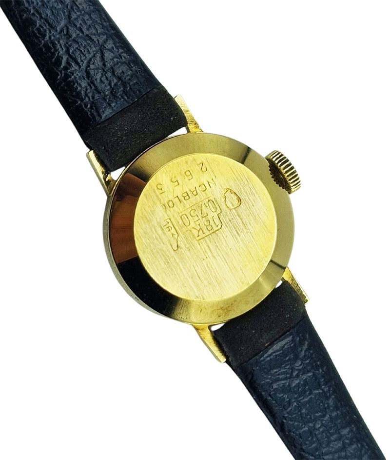 Złoty 18K 0.750 damski zegarek Atlantic lata 60. - idealny stan!