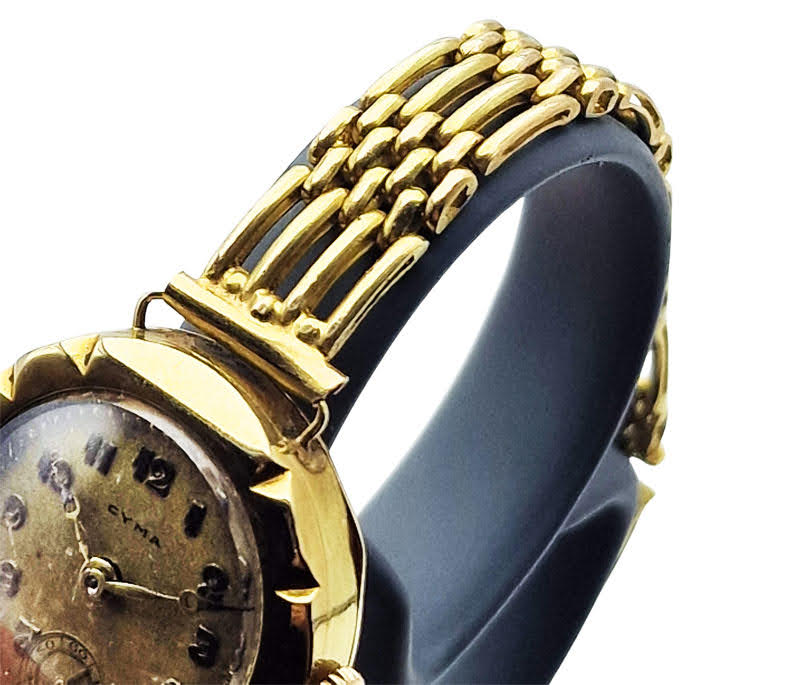 Unikatowa złota 14K (585) Cyma Art Deco - doskonały stan!