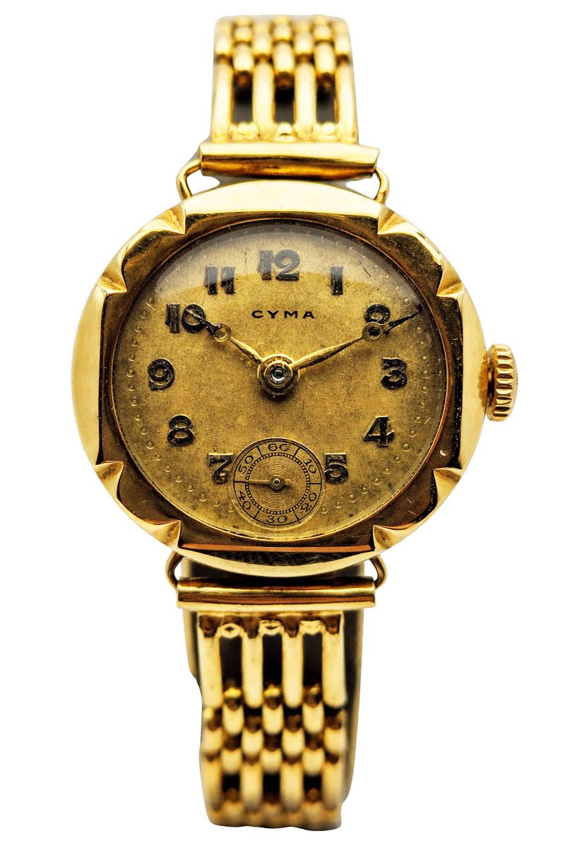 Unikatowa złota 14K (585) Cyma Art Deco - doskonały stan!