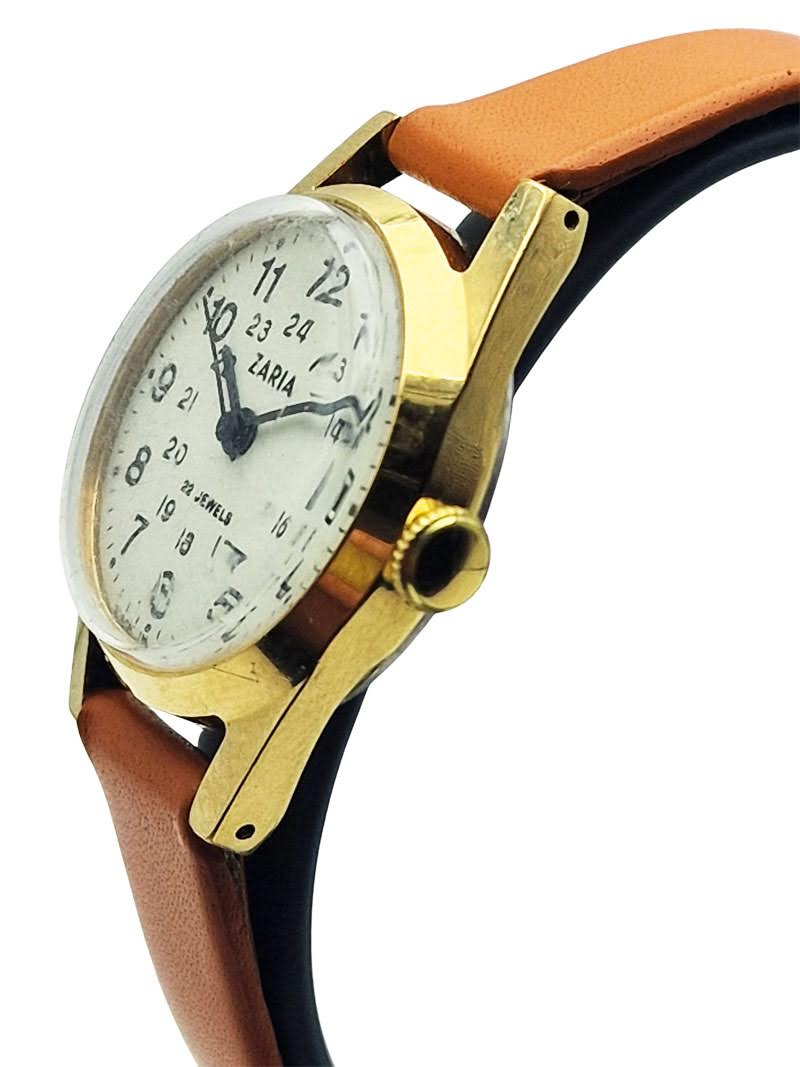 Damska pozłacana Zaria 22 Jewels - doskonały stan!