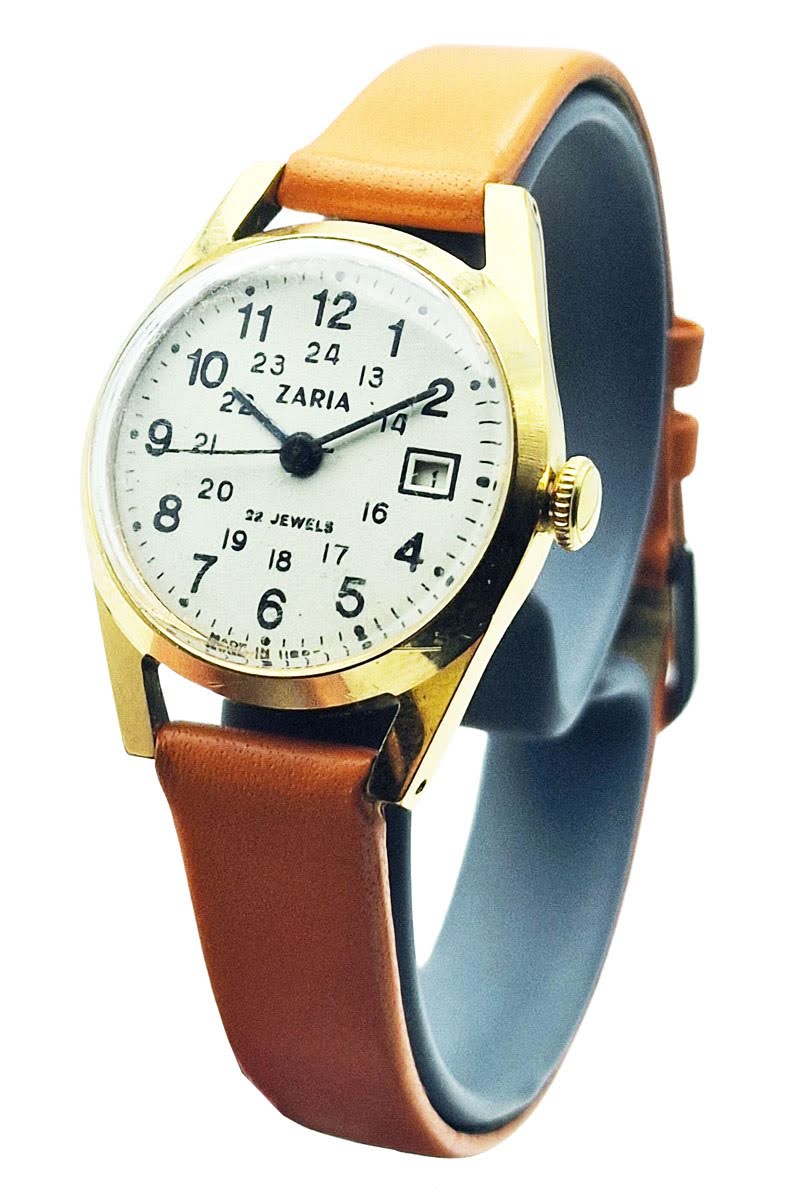 Damska pozłacana Zaria 22 Jewels - doskonały stan!