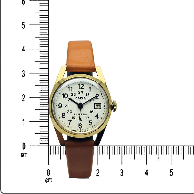 Damska pozłacana Zaria 22 Jewels - doskonały stan!