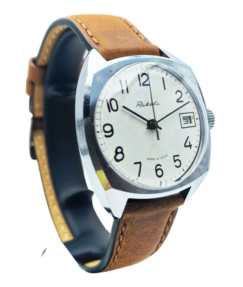 Raketa poduszka lata 70 zegarek vintage Kraków unikat