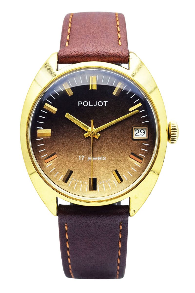 Zegarek Poljot vintage lata 70 złocony unikat Kraków