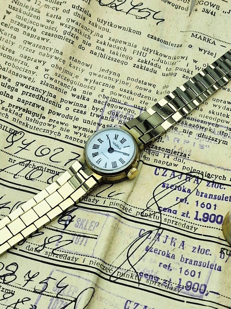 Damska Czajka (Чайка) 1601A - Oryginalny komplet z dokumentami!