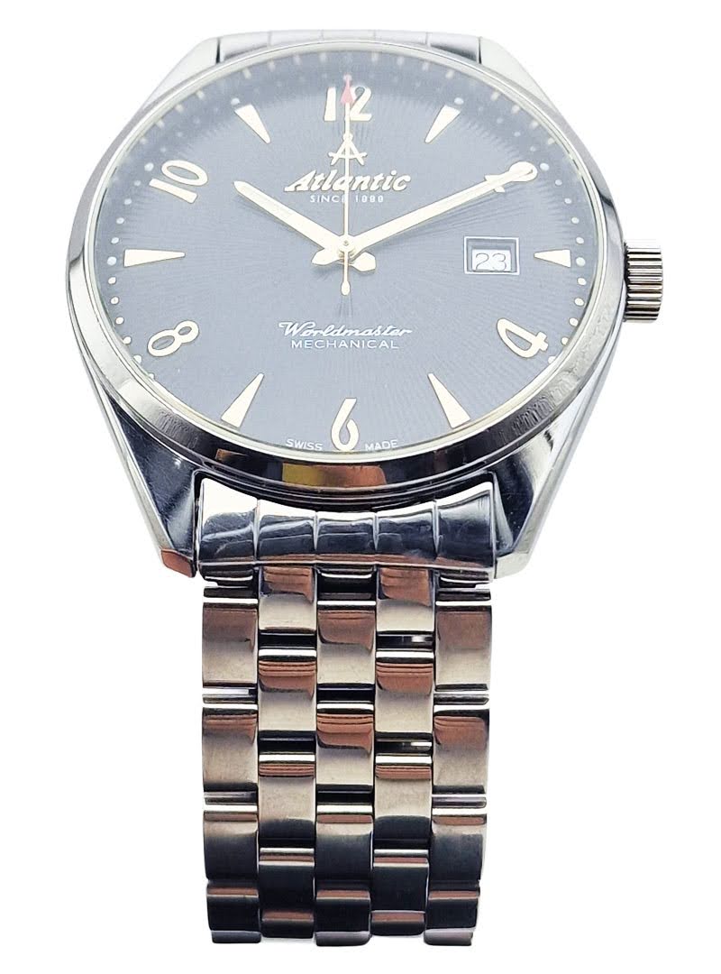 Klasyczny zegarek męski – Atlantic Worldmaster z szafirem