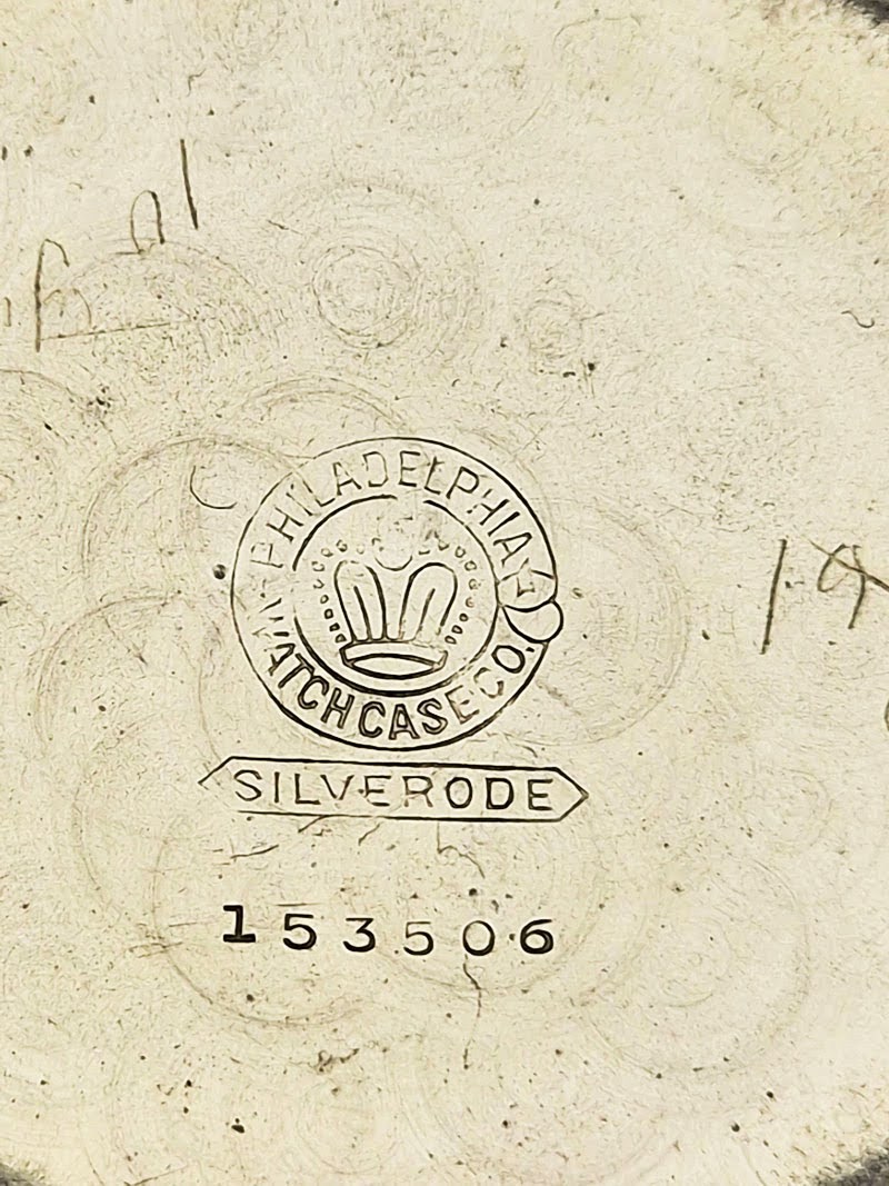 Waltham Pocket Watch 18s Model 1899 - koperta Silverode z lokomotywą!