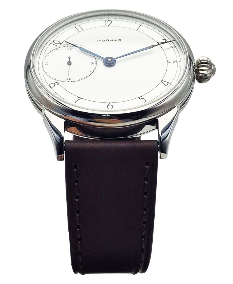 Luksusowy zegarek vintage Mołnia stalowa koperta
