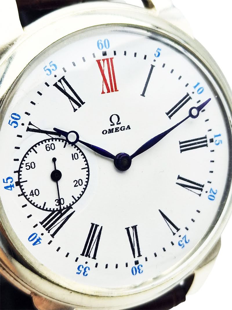 Zegarek z czerwoną dwunastką – kultowy design, Omega pasówka Kraków