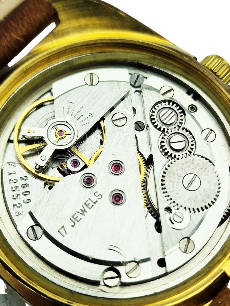 Męski zegarek Poljot złoty – lata 60 vintage mechaniczny