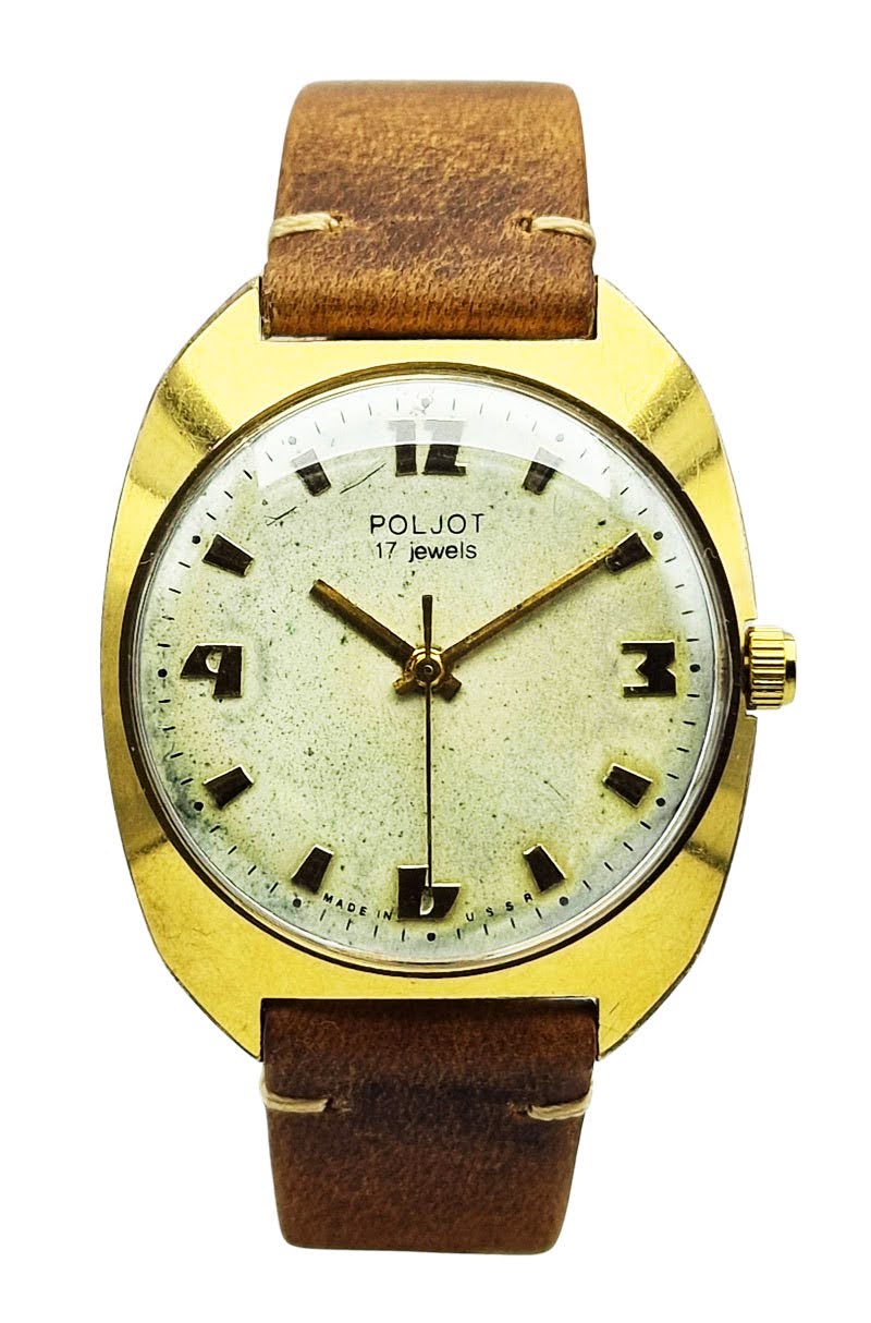 Złoty zegarek vintage – Poljot 17 kamieni lata 60