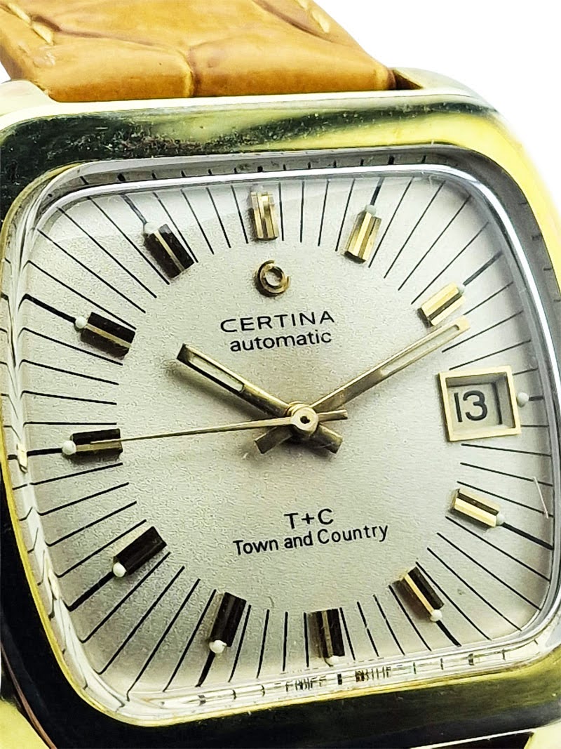 Unikatowa Certina T+C Town and Country Automatic 1971r.- idealny stan!
