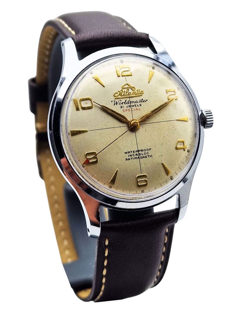 Oryginalna tarcza Atlantic Worldmaster Special lata 50 vintage
