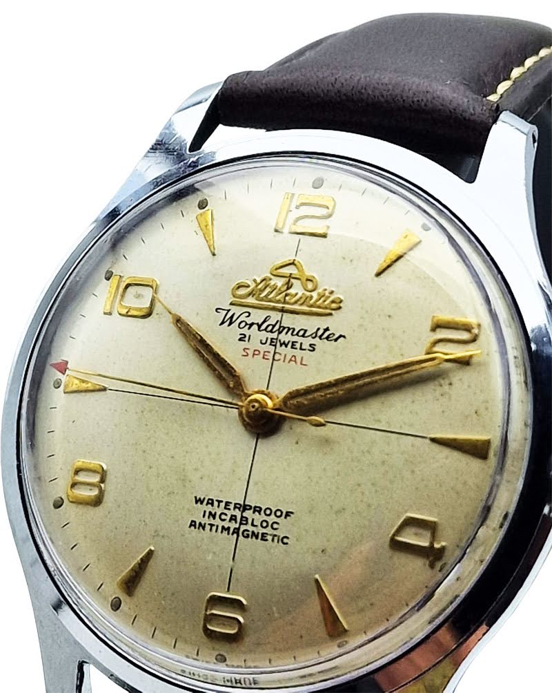 Zegarek Atlantic Worldmaster- stan kolekcjonerski oryginał